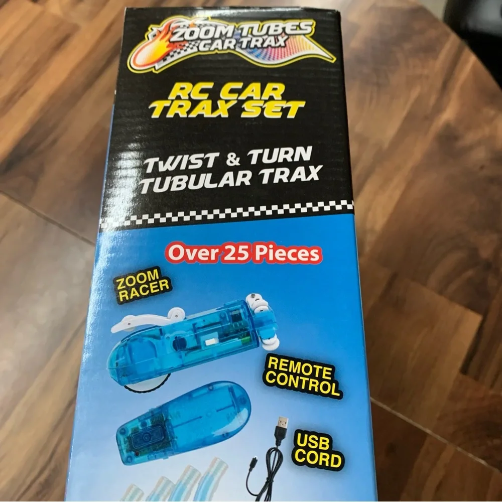 Zoom Tubes Car Trax RC Car Trax Set Twist Turn Tubular Trax Car Lites & Strobes